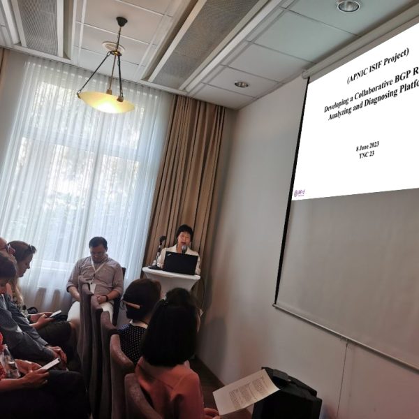 The Update of APNIC ISIF Project was Shared at TNC23 in Tirana