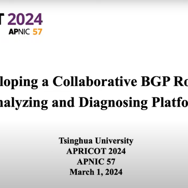 Project Presentation at APRICOT2024